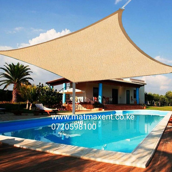 shade sail used for swimming pool